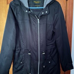 Women’s casual rain jacket.